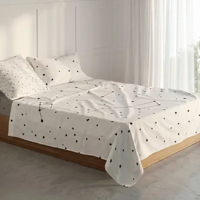 Image de Drap-housse Mapache 90x200x32 cm (lit 90) 180x270 cm (taille confort) 100% coton Fabriqué en Europe