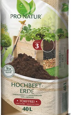 Produktbild von PRO NATUR Hochbeet ErdeGrünstempel Torffrei, 40 Ltr