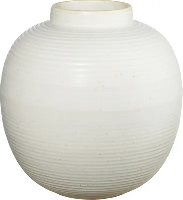 Image de ASA Selection japandi Vase, soft shell D. 20 cm, H. 22 cm blanc mat Faïence 73003249