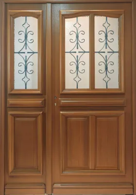 Image de Porte d'entree Bois Tiercee Vauban H215 x L140 p, droit Cotes Tableau