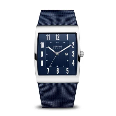 Image de Montre Bering pour hommes Solar Ultra Slim 16433-307 Meshband