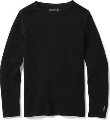 Produktbild von Smartwool Kids' Merino 25" Baselayer Crew black XL = 13-14 Jahre