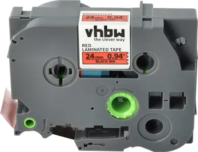Produktbild von vhbw Schriftband-Kassette Ersatz für Brother TZ-451, TZE-451 für Etiketten-Drucker 8m x 24mm Schwarz auf Rot