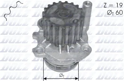 Produktbild von DOLZ Kühlmittelpumpe Wasserpumpe für VW POLO (9N) A196