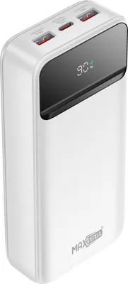 Immagine prodotto di Max excell, Powerbank 20000mAh USB-C PD20W Dual USB 22.5W Display LCD, Bianco