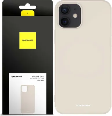 Zdjęcie produktu dla Silikonowe etui SPACECASE Silicone Case do iPhone 12/12 Pro Beżowy