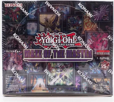 A product box for a Yu-Gi-Oh! trading card game.