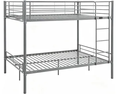 Produktbild von Doppelstockbett mit Bettkasten inklusive "Adam" - 140 x 190 cm - Grau