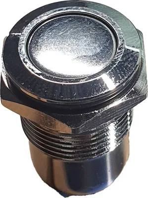 Produktbild von Druckschalter 16mm selbssichernd vernickelt