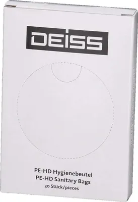 Produktbild von DEISS Universal Hygienebeutel HDPE in Spenderbox Weiß | 56941