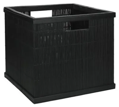 Productafbeelding van Pomax schaduwkorf van bamboe, zwart, L 31 x B 30 x H 27 cm