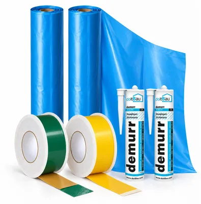 Produktbild von Dampfsperrsystem PE200 4x25m + 4x12,5m + 150m² Dichtmaterial