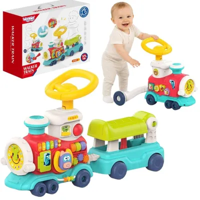 Produktbild von Woopie Baby Locomotive Pusher Ride-on 2-in-1 interaktiver Zug