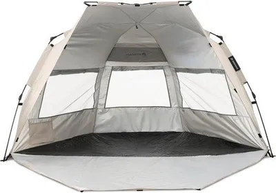Zdjęcie produktu dla Namiot plażowy pop-up Deryan Up To Go – Ochrona UV 50+ – Kompaktowy – Srebrny