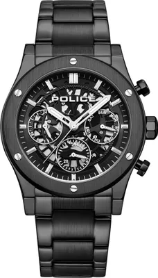 Produktbild von POLICE Herrenuhr Quarzuhr schwarz onesize Herren 42 PEWJK0006401