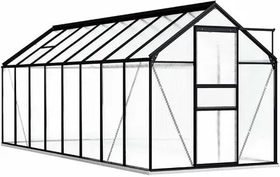 Produktbild von Gewächshaus mit Fundament Anthrazit Aluminium 4,75 m?