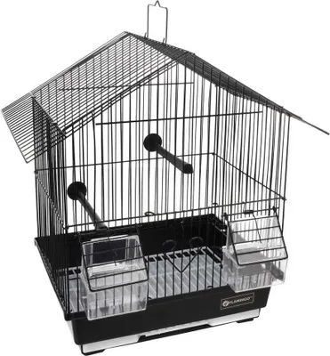 Produktbild von Flamingo Lombok 1 Vogelkäfig Schwarz 36.5 x 25.5 x 38 cm Schwarz 36.5 x 25.5 x 38 cm