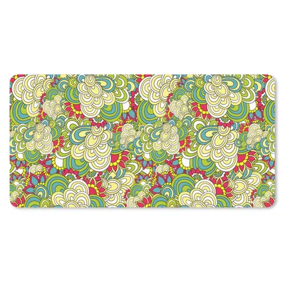 Produktbild von MuchoWow® Schreibtischunterlage Muster - Blumen - Frühling 80x40 cm - XXL Mauspad - Gaming Mauspad