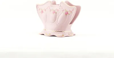 Produktbild von Serviettenhalter 8,5 cm, rosa Porzellan, Blumen, Leander