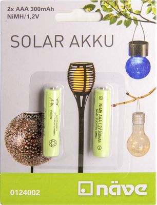 Näve Leuchten Zubehör Akku's mit Zubehör AKKU 2 St. Akkus AAA 300mAh