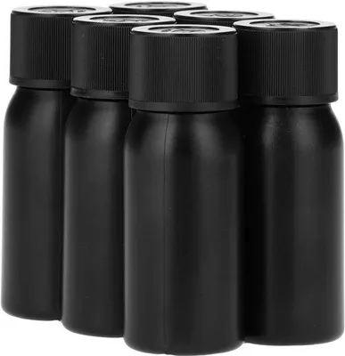 Obrázek produktu pro Plastové lahvičky, opakovaně plnitelné, 6 kusů po 50 ml - vyrobené z HDPE plastu - s bezpečnostním uzávěrem pro děti - bez BPA - nerozbitné - prázdné lahvičky - láhev