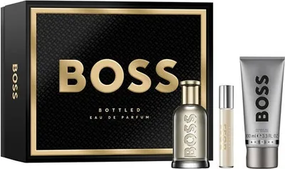 Produktbild von Hugo Boss Boss Bottled Set Eau de Parfum, 100 ml + Eau de Parfum, 10 ml + Duschgel, 100 ml