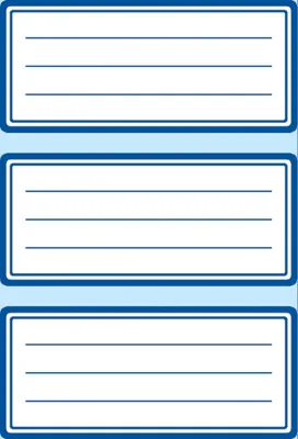 Produktbild von HERMA Buchetiketten blaue Randgestaltung 76 x 35 mm 6 Blatt à 3 Etiketten