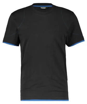 Produktbild von DASSY T-Shirt KINETIC Gr. 3XL schwarz/azurblau
