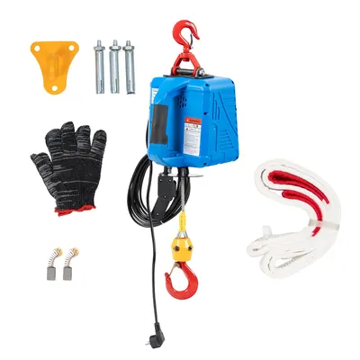 Produktbild von SEVICO Seilwinde Traglast 500 kg Hubgeschwindigkeit Kupfermotor verzinktes Stahldrahtseil elektromagnetische 1500W 230V 7m V171