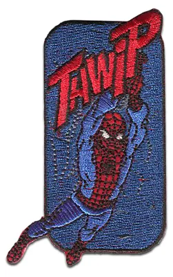 Obrázok produktu pre Marvel © Spiderman Comic Thwip - nášivka, nažehľovačka, nažehľovací obrázok, nášivka, na zažehlenie, veľkosť: 8,5 x 5,1 cm