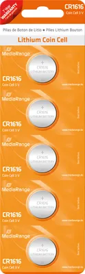 Produktbild von MRBAT135 MEDIARANGE Knopfzelle 5er Pack