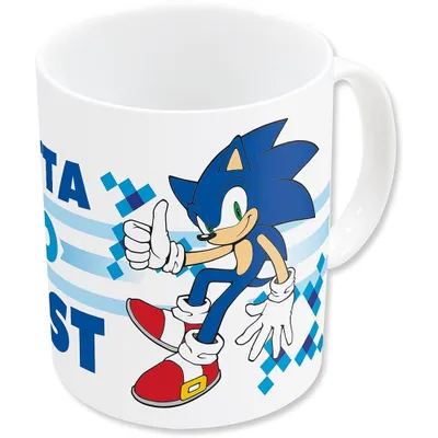 Produktbild von Kubek Sonic the Hedgehog - Go Fast, 325 ml, ceramiczny, dwustronny nadruk, w pudełku upominkowym, dla fanów i kolekcjonerów