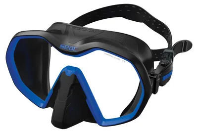 SEAC-Icona-Einglas-Tauchmaske-schwarz-blau