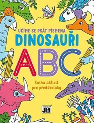 Obrázek produktu pro Učíme se psát písmena Dinosauři ABC - Kniha aktivit pro předškoláky