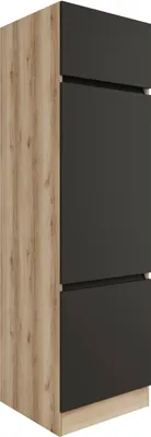 Produktbild von Küchen Kühlschrankumbau Noah H661-0+ in anthrazit 60 cm breit