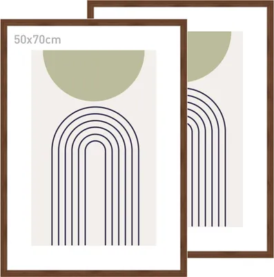 Zdjęcie produktu dla accent by nielsen drewniana ramka na zdjęcia Velino, orzech, 50 x 70 cm (zestaw 2 sztuk)
