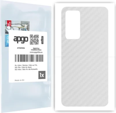 Produktbild von apgo Rückseite Schutzfolie für Xiaomi 12 -  Hinten Schutzfolie Carbon Transparent (durchsichtig), Rückseite Folie schützt vor Kratzern und Fingerabdrücken