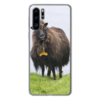 Produktbild von MuchoWow® Handyhülle Schutzhülle Hülle für Huawei P30 Pro Schafe - Braun - Meer Silikon Softcase Handy Hülle - Schutzdeckel