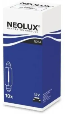 Obrázok produktu pre Neolux C10W 3200K 10 W 12V Blister X2 Ks