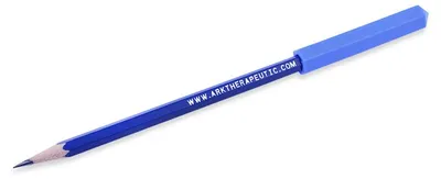 Produktbild von Ark Therapeutics kaubare Bleistiftkappe sensorisches Spielzeug blau Kauwbare potloodtopper in edelsteenvorm die pen- of potloodkauwen vervangt, voor kinderen en volwassenen.