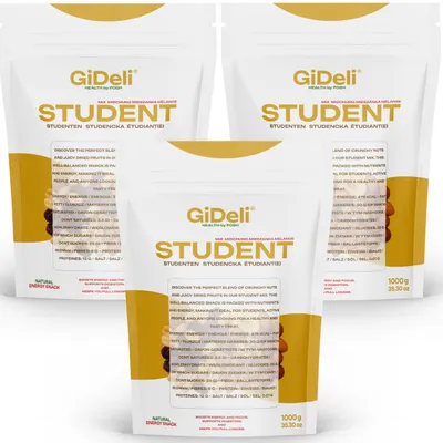 Produktbild von Studentenfutter 3kg Nuss-Frucht-Mix ungesalzen Cranberries Bananenchips GiDeli