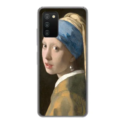 Produktbild von MuchoWow® Handyhülle Schutzhülle Hülle für Samsung Galaxy A03s Das Mädchen mit dem Perlenohrring - Gemälde von Johannes Vermeer Silikon Softcase Handy Hülle - Schutz
