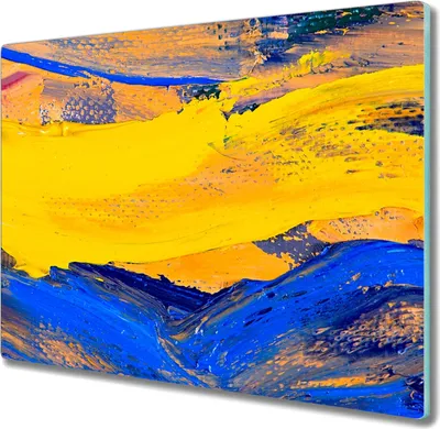 Produktbild von Coloray Hackbrett Küchenbrett Kochplattenabdeckung Schneidebrett Herdabdeckplatte 60x52 cm - Meer
