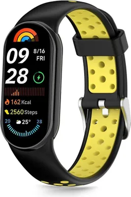 Produktbild von Tech-Protect Iconband Air für Xiaomi Smart Band 8 / 9 / 10 / Nfc - Schwarz und Gelb