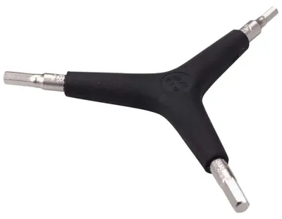 Produktbild von BBB Cycling ThreeStar, Werkzeug für Fahrräder, Fahrrad-Universalwerkzeug, Aluminium, Schwarz, 2,2.5,3 mm, 1 Stück(e)
