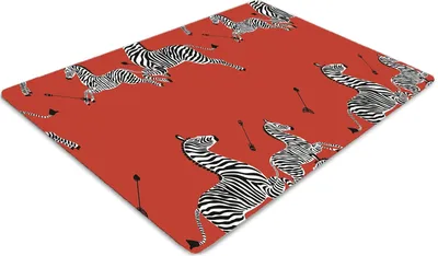Produktbild von Stuhlunterlage Bürostuhlunterlage 120 cm x 90 cm Bodenmatte Bürostuhlunterlage - Zebra