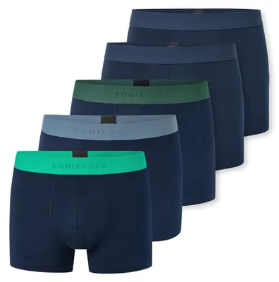Produktbild von Schiesser Herren 5 Pack Boxershorts Baumwolle Multipack - 95/5