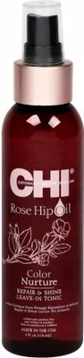 Produktbild von CHI Rose Hip Oil Tonic, Haarspray, Frauen, Gefärbtes Haar, trockenes Haar, 118 ml, Anti-Frizz, Farbschutz, Feuchtigkeitsspendend, Glanz, Glättend, Verstärkung, Flasche