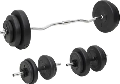 Immagine prodotto di Set di manubri - 60 kg. Bilanciere e dischi - Peso regolabile