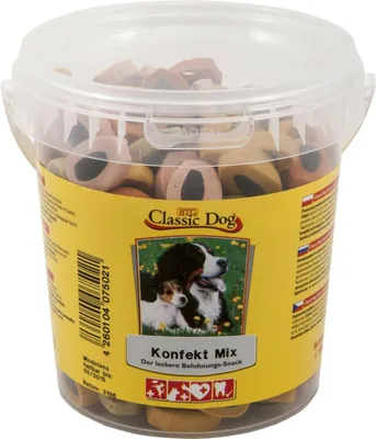 Produktbild von BTG Classic Dog Classic Snack Konfekt Mix Eimer, Snacks, Hund, Adult, Gemischt, 500 g